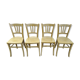 Lot de 4 chaise de bistrot Luterma - repeintes