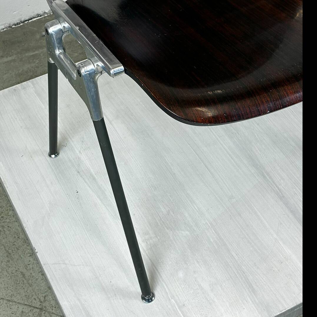 Brown Castelli DSC 106 Stacking Chair by Giancarlo Piretti, Italy
