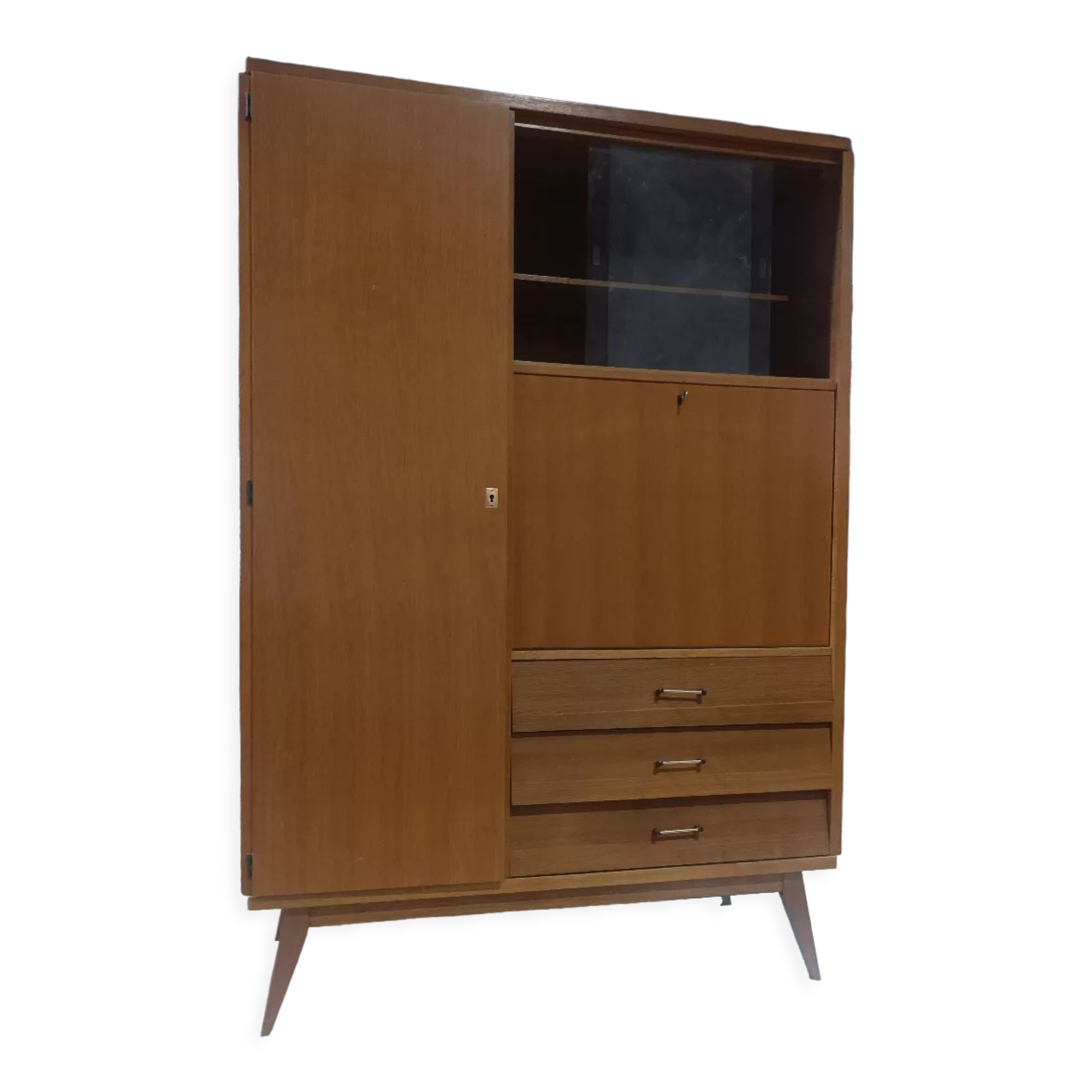 Wardrobe cabinet secretary wardrobe scandinavian teak Vintage