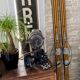 Vintage wooden Rossignol Hickory ski pair