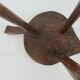 Brutalist stool in solid wood