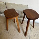 Wooden bean tripod stool no. 1
