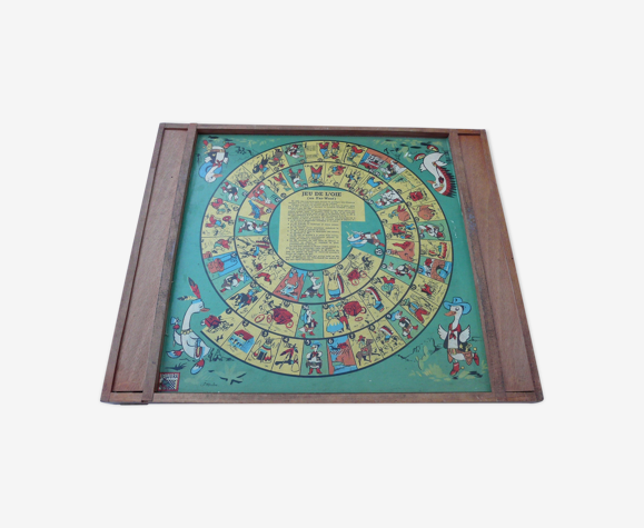 Ancien jeu de dames et jeu de l'oie jeujura