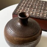 Glazed stoneware neck vase, France 1950