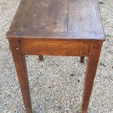 Solid oak side table