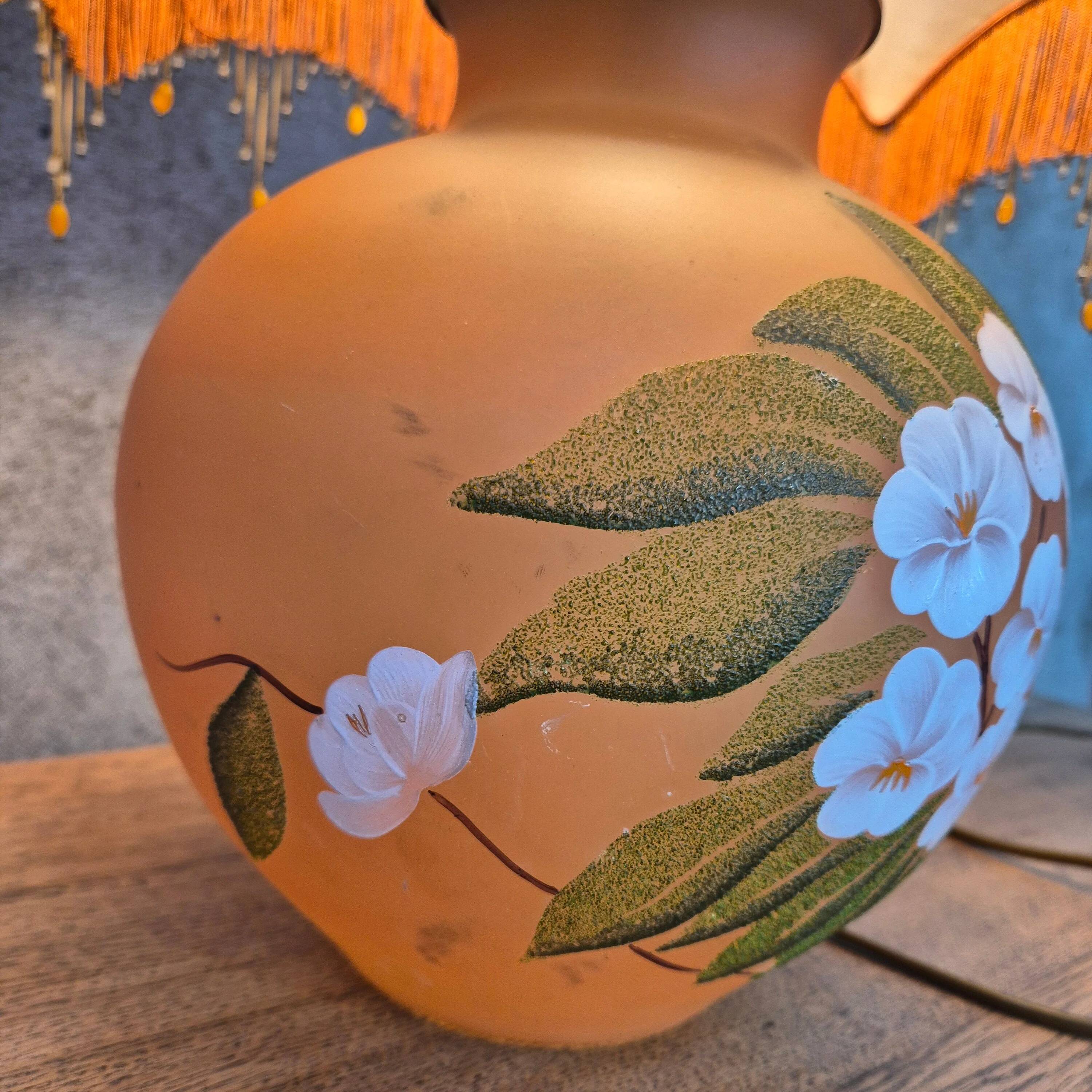 Bohemian glass table lamp