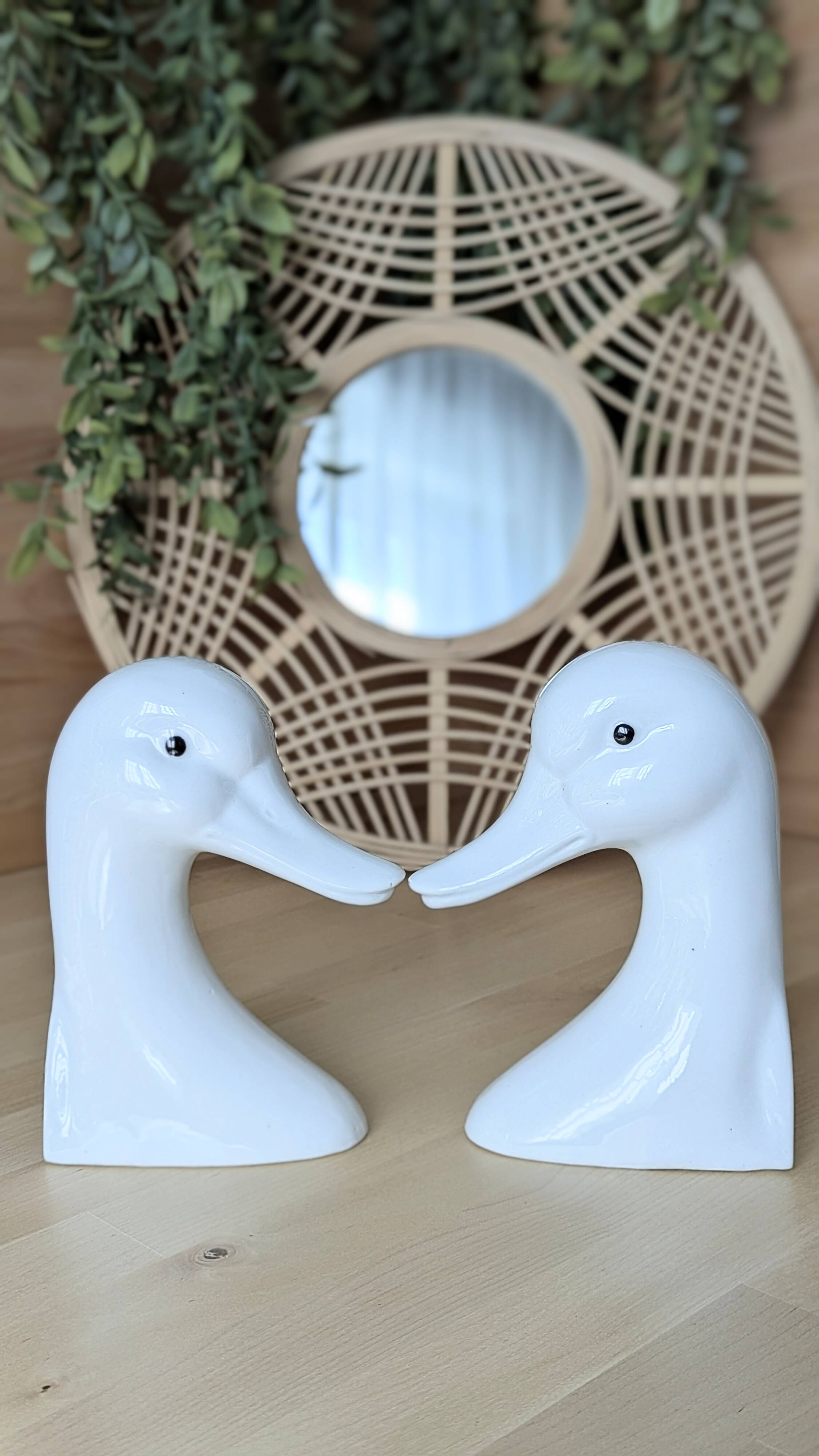 Vintage duck bookends (D-0036)