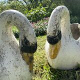 Pair of concrete planters, 1960s