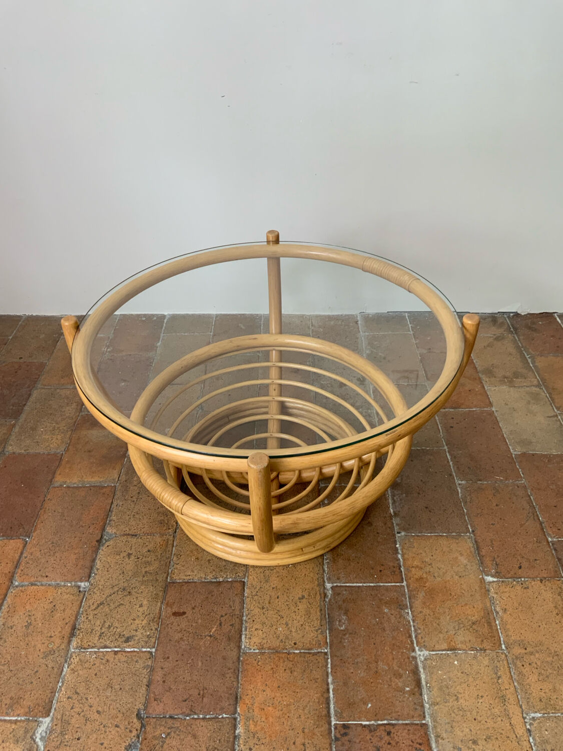 Rattan coffee table