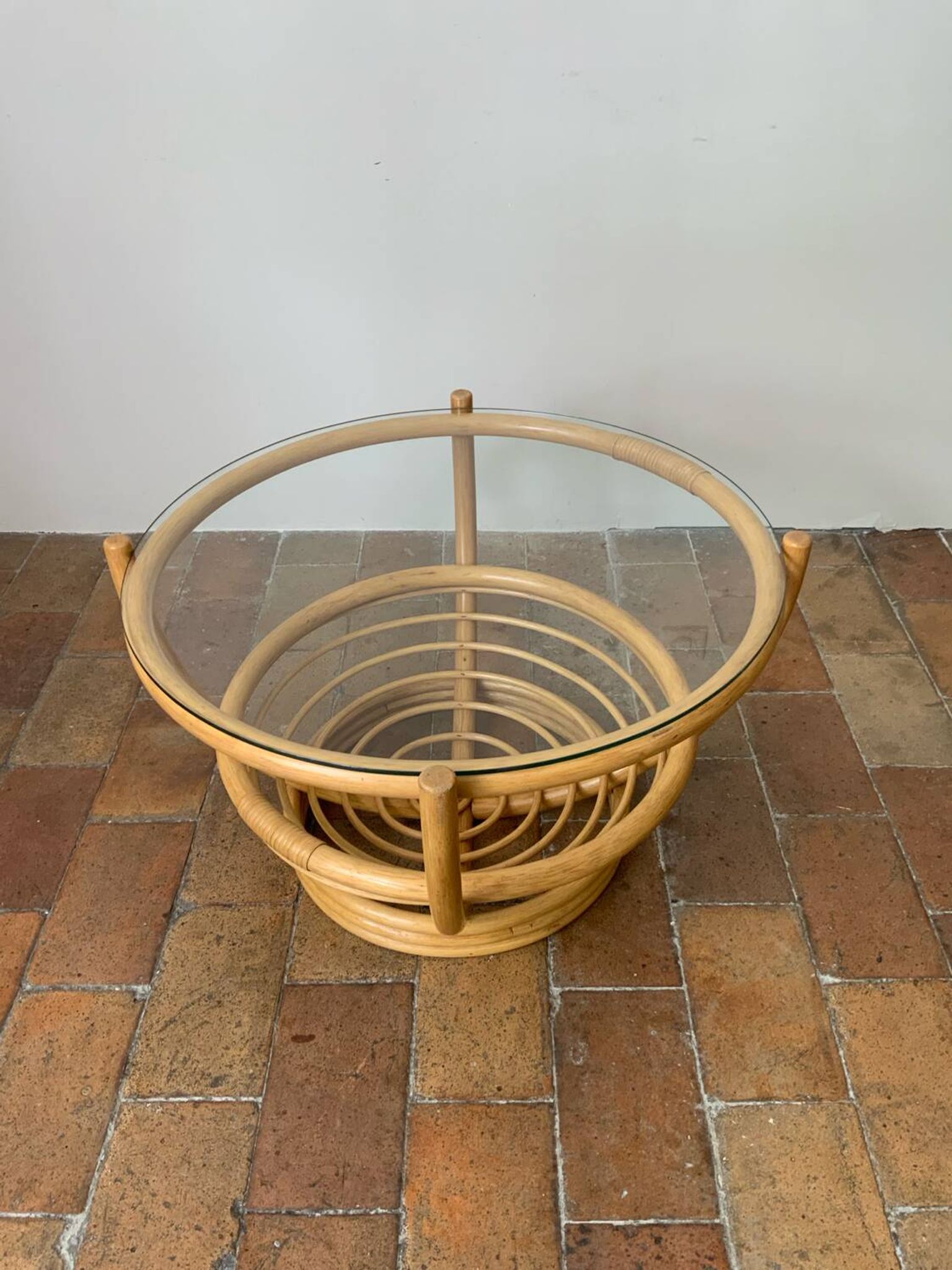 Rattan coffee table