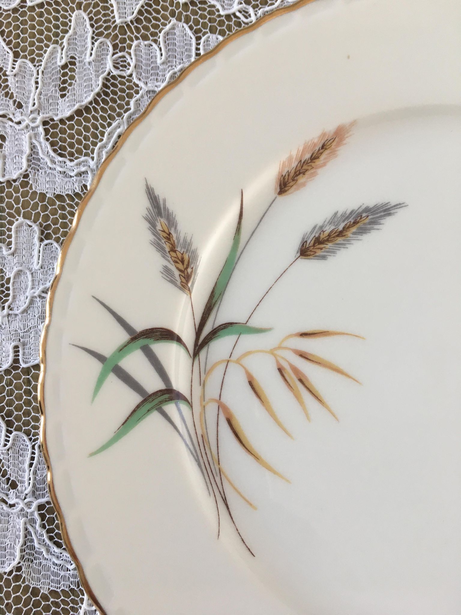 Service à dessert en porcelaine royale de luxe 1960