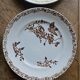 Ironstone dessert plates, poppies