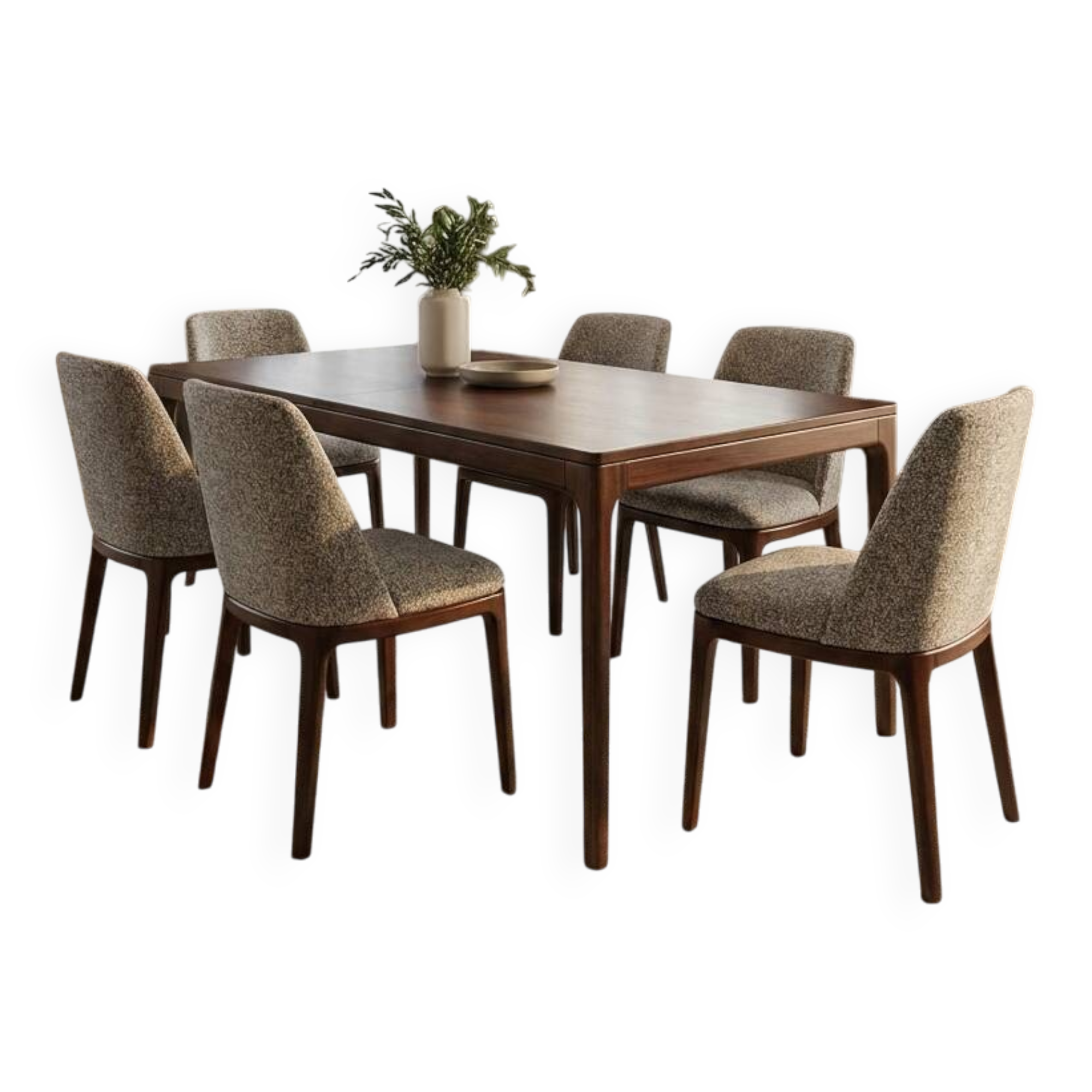 Ensemble de 6 chaises de salle à manger modernes rembourrées