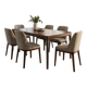 Ensemble de 6 chaises de salle à manger modernes rembourrées
