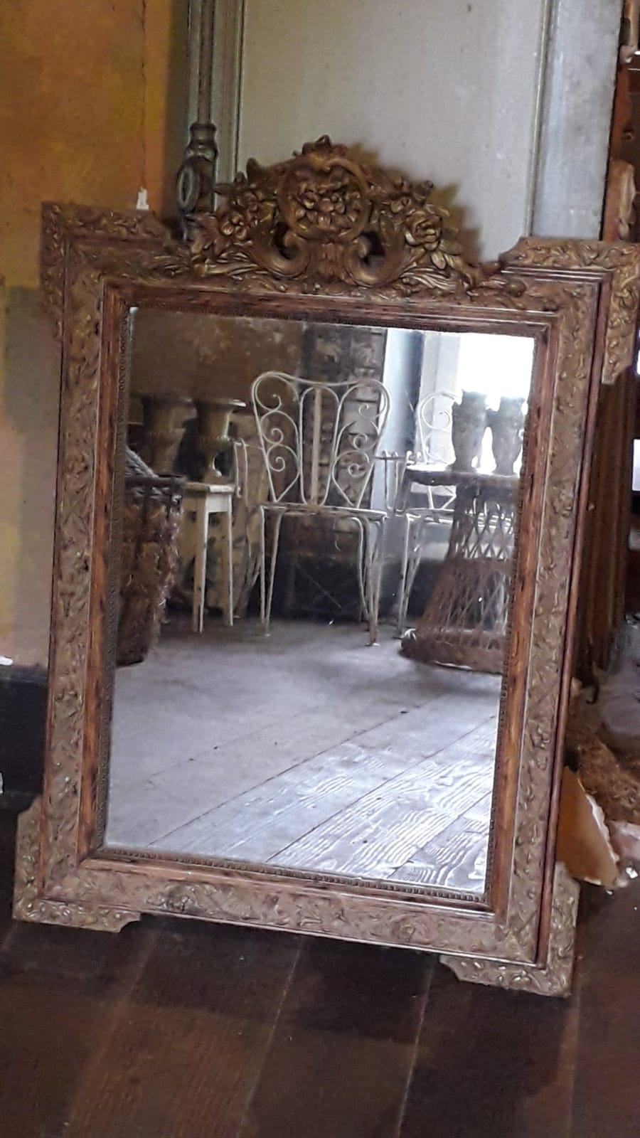Louis XV style gilded mirror 78x111cm
