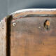 Wooden mirror Early twentieth Creamy white patina Original background