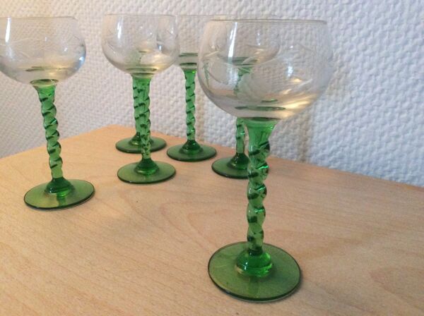 Service verres vintage
