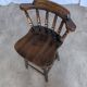 Chaise de bar en bois sculpté vintage : tabouret haut de ferme des années 1970