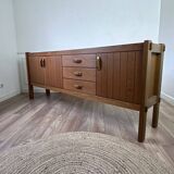 Large vintage brutalist sideboard