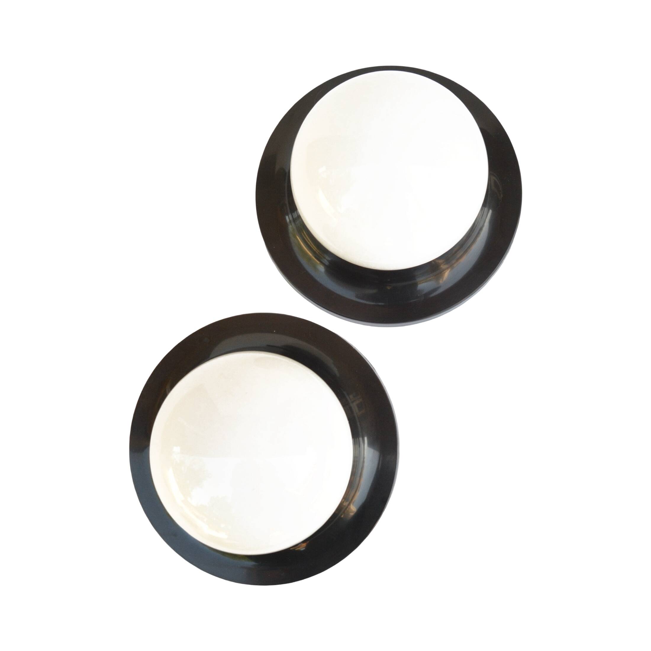 A pair of ceiling lamps, Polam Radom, Poland, 1970s.