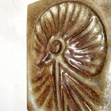 70s relief ceramic tile