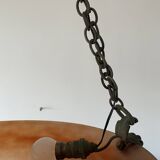 Art Deco pendant light in marbled glass