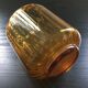 Scandinavian amber glass vase