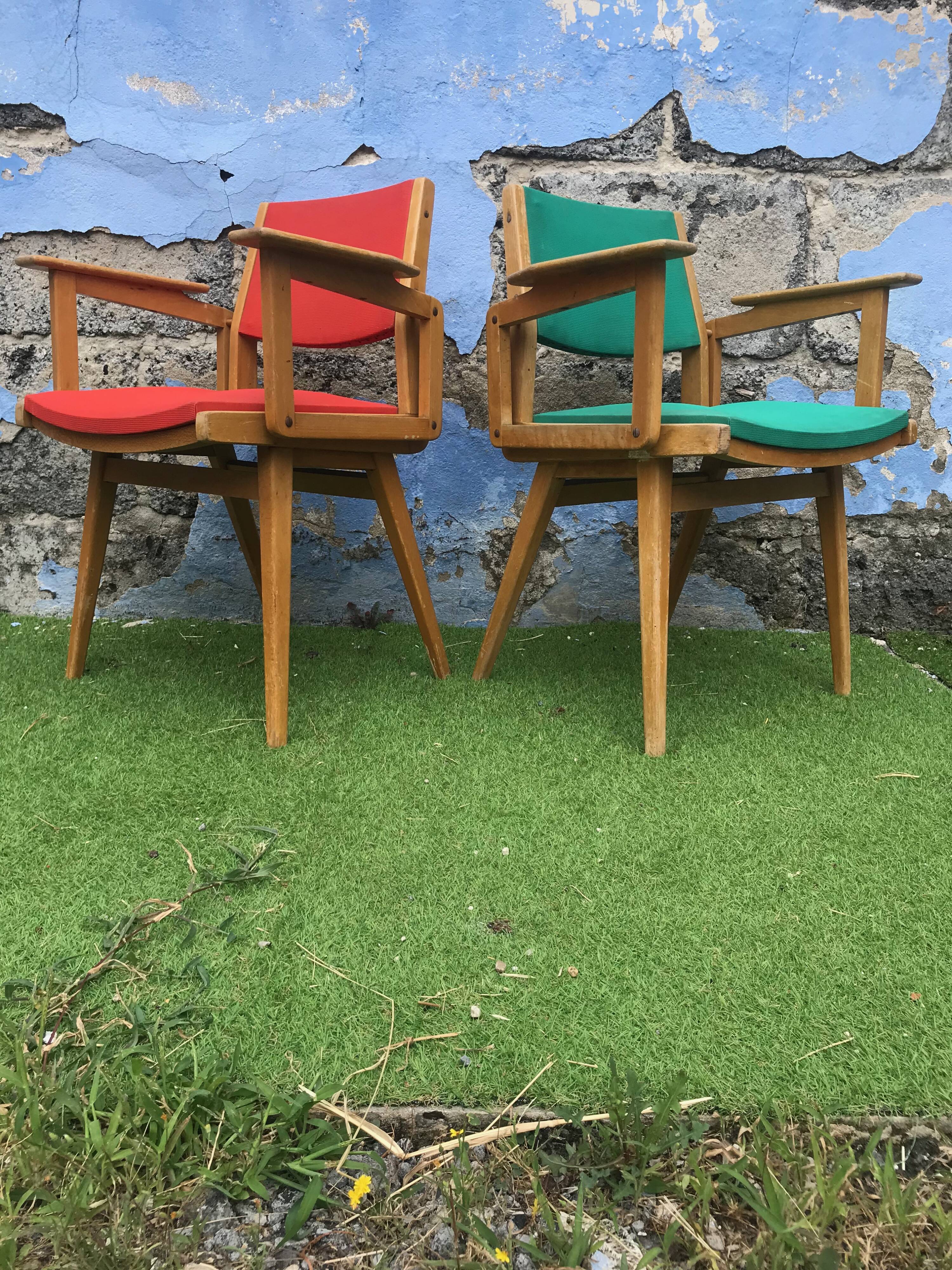 Armchairs vintage bridge