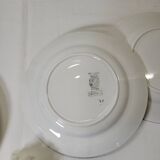 4 assiettes à dessert Sarreguemines épernay faïence vintage