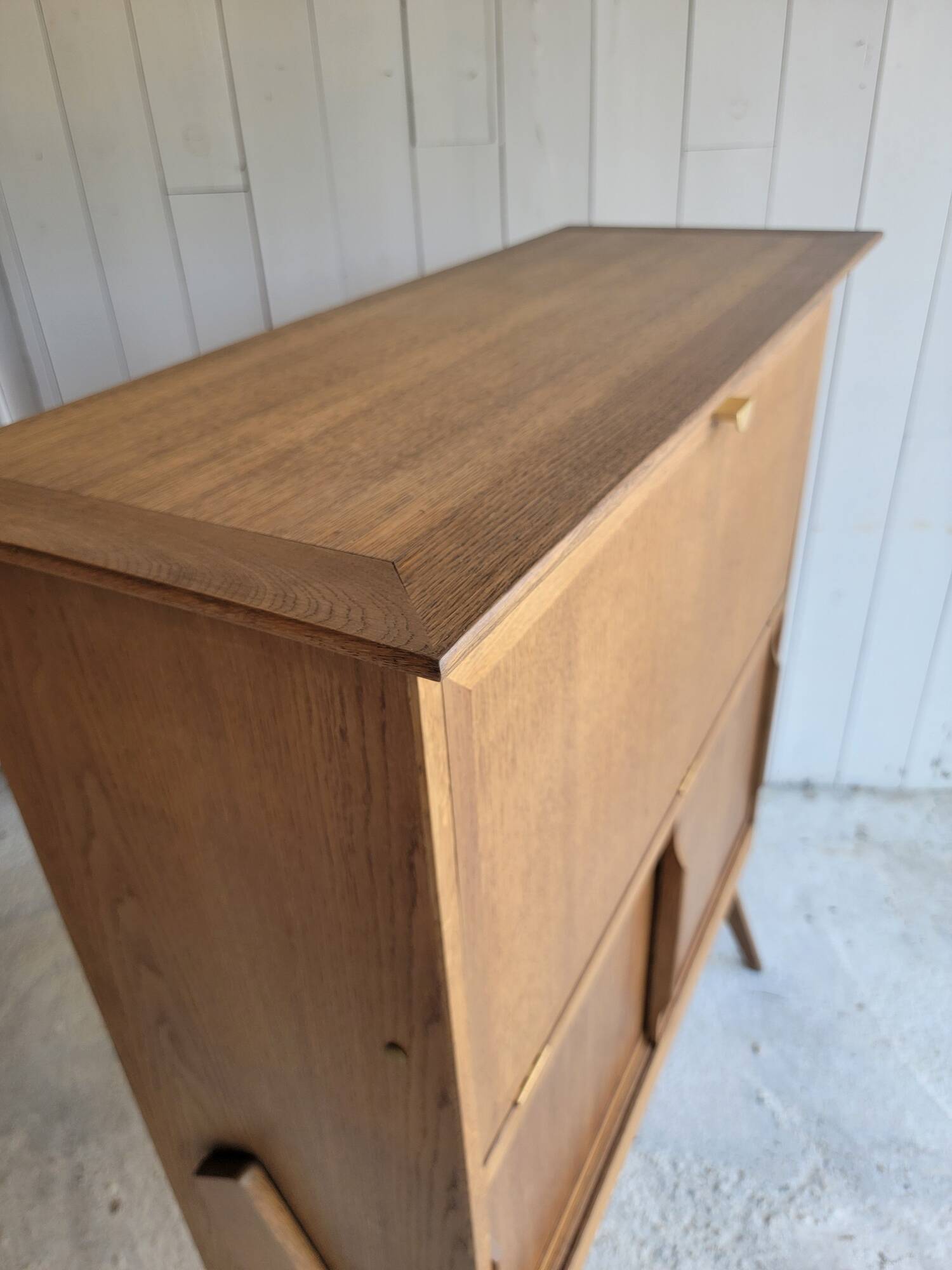 Vintage secretary with compass legs