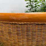 Paire de Chaises Vintage en Rotin & Bois Massif – Ambiance Bohème Chic