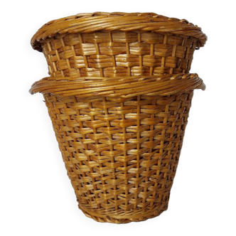 Woven Wicker Plant Pots