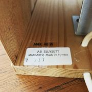 Swedish Wooden Wall Lamp by Hans Agne Jakobsson for Ellysett Markaryd