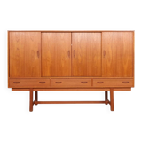 Vintage Danish Highboard with bar section, 1960s