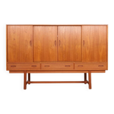 Vintage Danish Highboard with bar section, 1960s