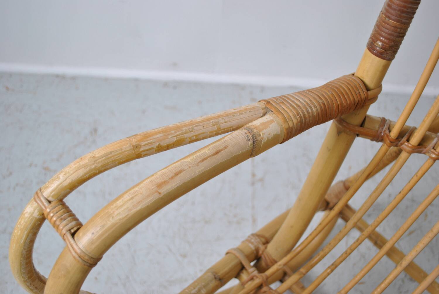 Rattan armchair 1960