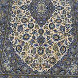 Vintage persian hand-woven keshan carpet ,240x141