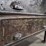 Industrial Workbench | Vintage Metal & Wood Workshop Table