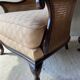 Pair of vintage 1940 canne armchairs