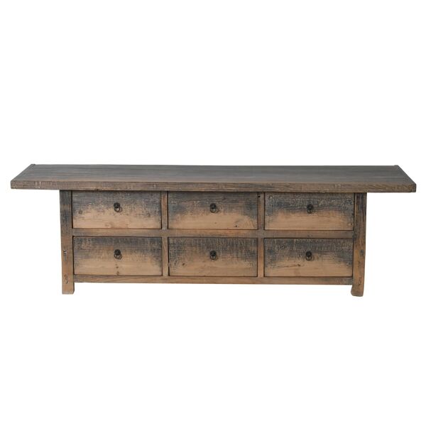 Puyang- Meuble bas en orme ancien n°4