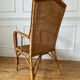 Vintage adult rattan armchair
