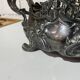 Table jardinière and its silver-plated tray in Louis XV style.