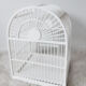 Vintage white cage for wooden decoration