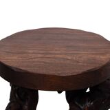 French, Set Of 2 Twisted Grape-vine Roots Bar Stools 1960s