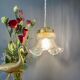Baladeuse tulipe vintage XL en verre transparent