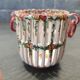 Emile Tessier (1887-1971) in Malicorne - Small basket in openwork earthenware