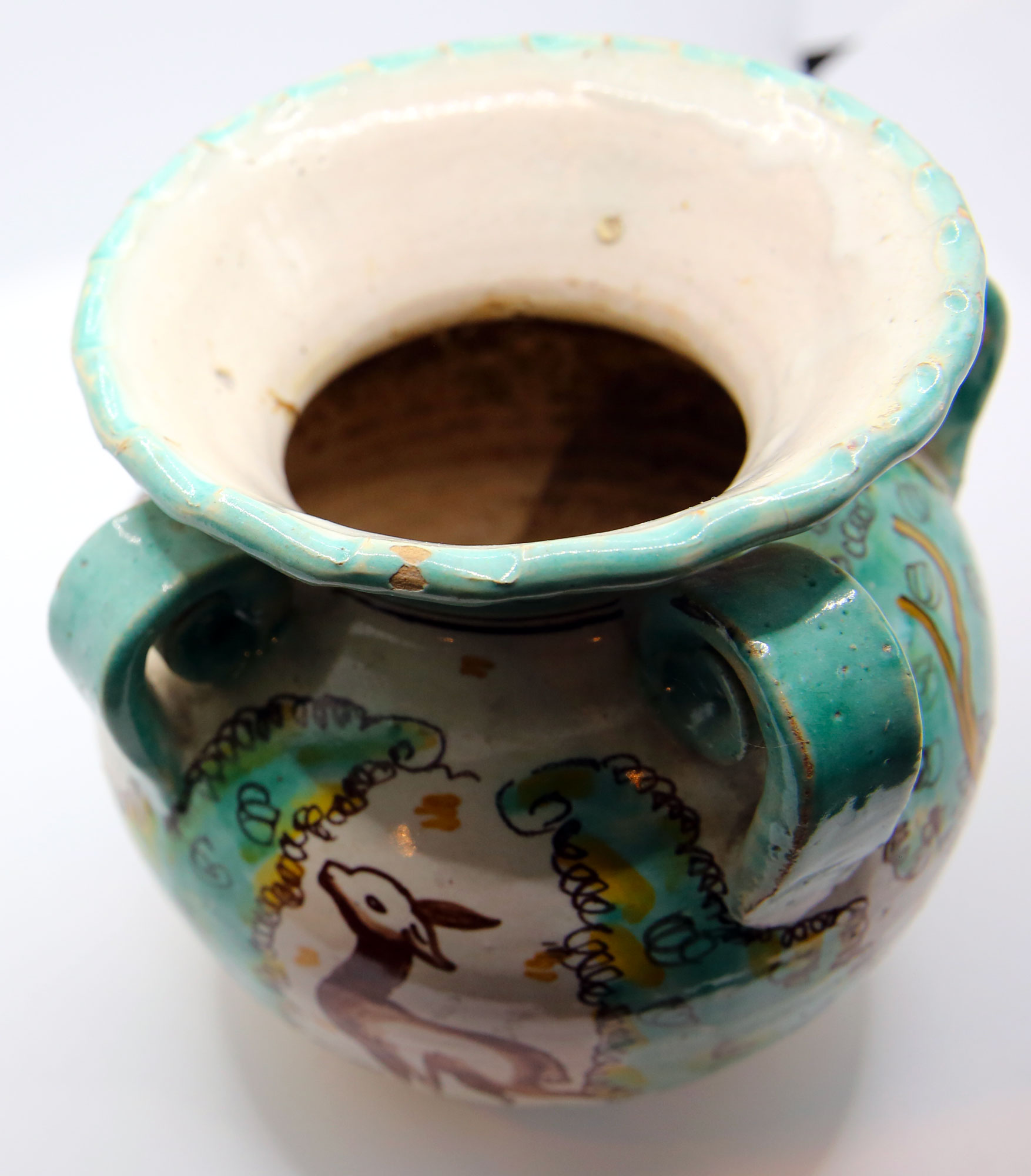 Vintage Spanish vase ode to nature by Arzobispo