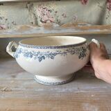 Iron earth salad bowl, old "Guadeloupe" soup tureen