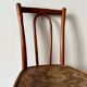 Bistro chair in curved beech and embossed seat