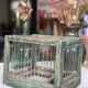 Cage à oiseaux en bois et acier